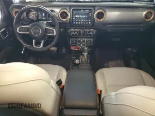 2023 Jeep Gladiator Mojave with VIN 1C6JJTEG4PL575386, listed as a Copart auction lot 45464735 with 17,572 mi miles and Salvage title. Bid and sale history available at DreamBid. Image 8.