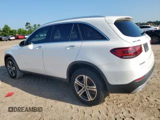 2021 Mercedes-Benz GLC 300 with VIN W1N0G8DB8MF940662, listed as a Copart auction lot 58817955 with 48,925 mi miles and Salvage title. Bid and sale history available at DreamBid. Image 2.