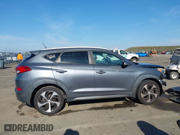 2016 Hyundai Tucson Limited with VIN KM8J33A22GU231834, listed as a IAAI auction lot 41312526 with 117,423 mi miles. Bid and sale history available at carsss.com. Image 14.