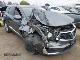 2019 Acura RDX with VIN 5J8TC1H39KL000073, listed as a IAAI auction lot 42184792 with 55,524 mi miles and . Bid and sale history available at DreamBid. Image 1.