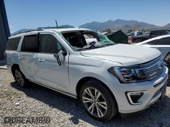 2020 Ford Expedition Max Platinum with VIN 1FMJK1MT5LEA92475, listed as a Copart auction lot 58872975 with 63,215 mi miles and Salvage title. Bid and sale history available at DreamBid. Image 4.