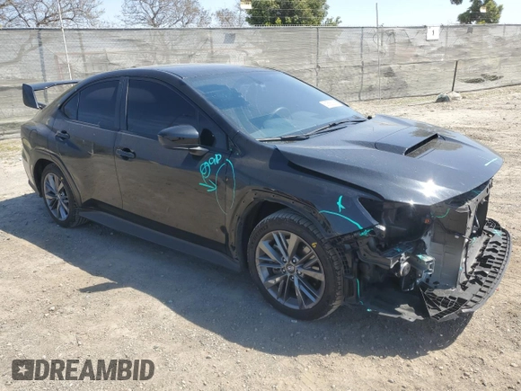 2022 Subaru WRX with VIN JF1VBAA63N9016517, listed as a Copart auction lot 50558085 with 45,466 mi miles and Salvage title. Bid and sale history available at DreamBid. Image 4.