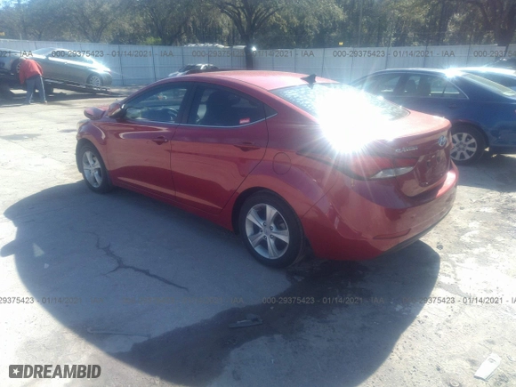 2016 Hyundai Elantra SE with VIN KMHDH4AE6GU558493, listed as a IAAI auction lot 29375423 with 89,842 mi miles. Bid and sale history available at carsss.com. Image 3.