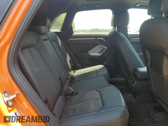 2023 Audi Q3 S line Premium with VIN WA1DECF33P1077028, listed as a Copart auction lot 56289525 with 50,014 mi miles and Salvage title. Bid and sale history available at DreamBid. Image 10.