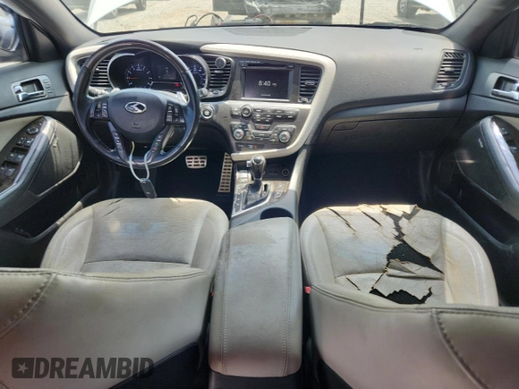 2013 Kia Optima SX with VIN 5XXGR4A61DG115693, listed as a Copart auction lot 62468505 with 149,508 mi miles and Salvage title. Bid and sale history available at DreamBid. Image 8.