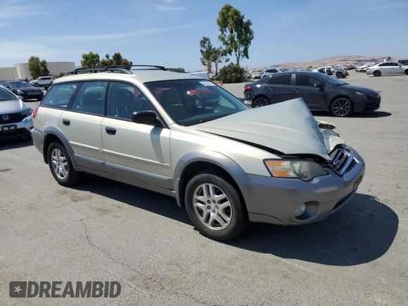 2005 Subaru Legacy Outback with VIN 4S4BP61C157338503, listed as a Copart auction lot 60323375 with 182,962 mi miles and Salvage title. Bid and sale history available at DreamBid. Image 4.