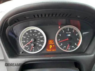 2014 BMW X6 M with VIN 5YMGZ0C56E0C40490, listed as a Copart auction lot 85317174 with 104,630 mi miles and Salvage Title. Bid and sale history available at carsss.com. Image 9.