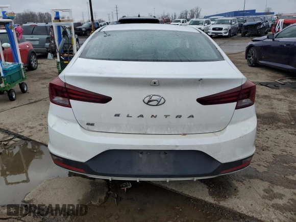 2019 Hyundai Elantra SE with VIN 5NPD74LF5KH490624, listed as a Copart auction lot 81681674 with 96,569 mi miles and Clean Title. Bid and sale history available at DreamBid. Image 6.