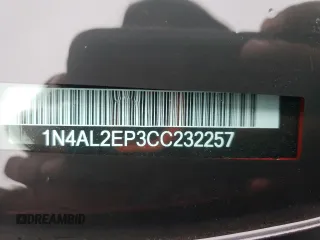 2012 Nissan Altima 2.5 S with VIN 1N4AL2EP3CC232257, listed as a Copart auction lot 51509175 with 87,834 mi miles and Salvage Title. Bid and sale history available at carsss.com. Image 12.