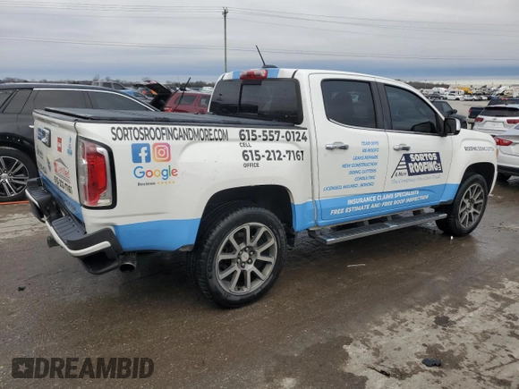 2017 GMC Canyon 4WD Denali with VIN 1GTG6EEN0H1304675, listed as a Copart auction lot 85308484 with 217,152 mi miles and Salvage Title. Bid and sale history available at carsss.com. Image 3.
