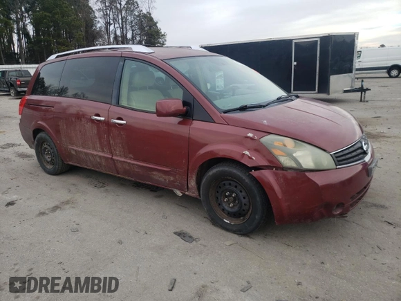 2007 Nissan Quest with VIN 5N1BV28U27N130688, listed as a Copart auction lot 42023765 with 219,621 mi miles and Salvage Title. Bid and sale history available at carsss.com. Image 4.