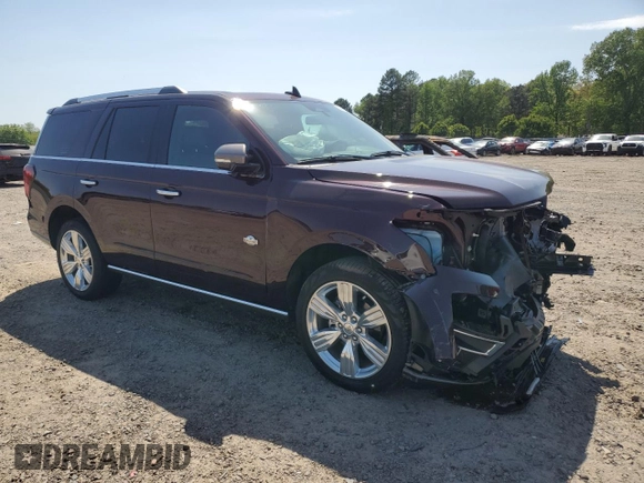 2024 Ford Expedition King Ranch with VIN 1FMJU1P81REB01523, listed as a Copart auction lot 53421195 with 3,428 mi miles and Salvage title. Bid and sale history available at DreamBid. Image 4.