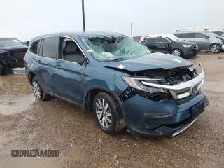 2021 Honda Pilot EX with VIN 5FNYF5H30MB040969, listed as a IAAI auction lot 42510154 with 51,692 mi miles and . Bid and sale history available at DreamBid. Image 1.