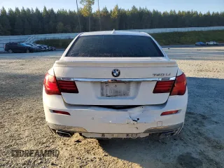 2015 BMW 7 Series 740Li with VIN WBAYE4C59FD139044, listed as a Copart auction lot 75907584 with 113,587 mi miles and Salvage Title. Bid and sale history available at DreamBid. Image 6.