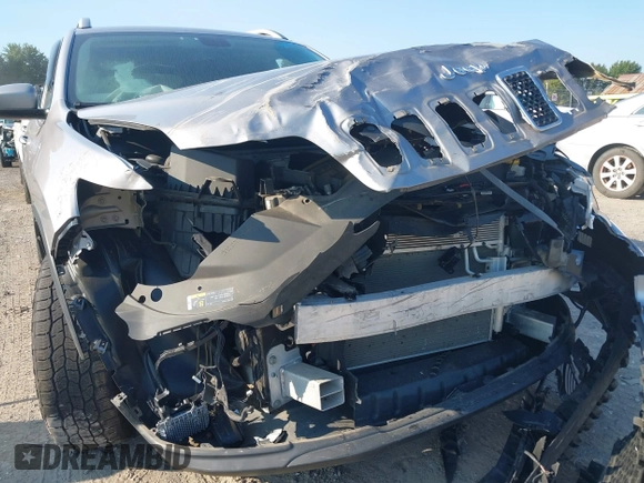 2019 Jeep Cherokee Latitude with VIN 1C4PJMCB5KD107122, listed as a IAAI auction lot 40267152 with 113,822 mi miles. Bid and sale history available at carsss.com. Image 6.
