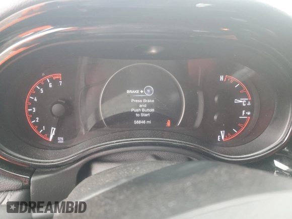 2021 Dodge Durango GT Plus with VIN 1C4RDJDG1MC611409, listed as a Copart auction lot 55362375 with 58,846 mi miles and Salvage title. Bid and sale history available at DreamBid. Image 9.