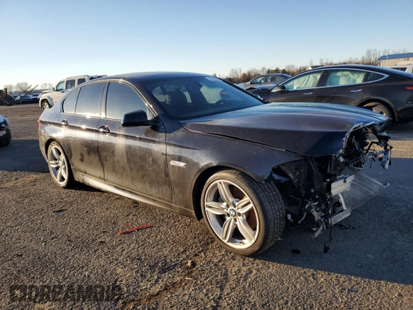 2013 BMW 5 Series 550i with VIN WBAFR9C5XDD226635, listed as a Copart auction lot 43768455 with 72,317 mi miles and Salvage Title. Bid and sale history available at DreamBid. Image 4.