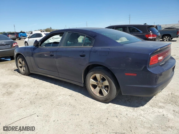 2013 Dodge Charger SE with VIN 2C3CDXBG2DH600187, listed as a Copart auction lot 48025355 with NaN miles and Salvage Title. Bid and sale history available at carsss.com. Image 2.