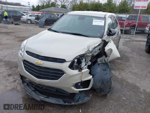 2016 Chevrolet Equinox LS with VIN 2GNALBEK4G1189257, listed as a IAAI auction lot 41957683 with 77,505 mi miles and . Bid and sale history available at carsss.com. Image 2.