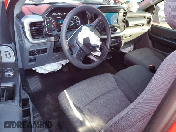 2021 Ford F-150 XL with VIN 1FTMF1C58MKE69537, listed as a Copart auction lot 41438195 with 51,701 mi miles and Salvage title. Bid and sale history available at DreamBid. Image 8.