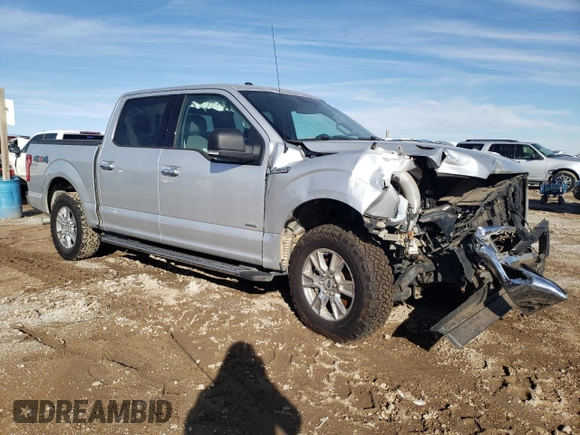 2017 Ford F-150 XL with VIN 1FTEW1EP8HKC35164, listed as a Copart auction lot 40197354 with 127,259 mi miles and Salvage title. Bid and sale history available at DreamBid. Image 4.