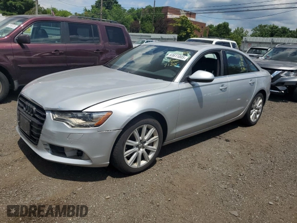 2013 Audi A6 Premium Plus with VIN WAUGGAFC9DN130429, listed as a Copart auction lot 63611005 with 146,580 mi miles and Salvage title. Bid and sale history available at DreamBid. Image 1.