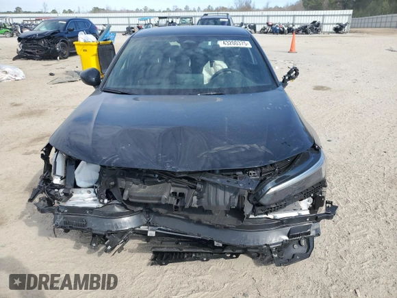 2025 Honda Civic Sedan Sport with VIN 2HGFE2F5XSH552339, listed as a Copart auction lot 43200375 with 6,258 mi miles and Salvage Title. Bid and sale history available at carsss.com. Image 5.