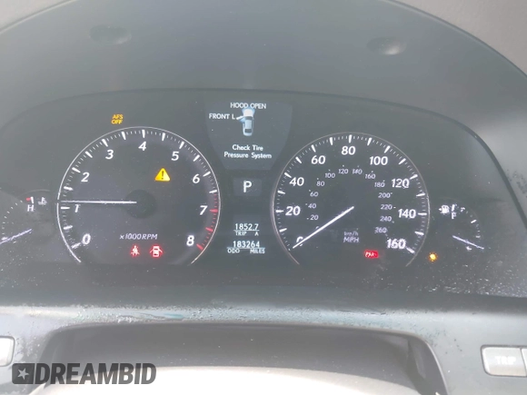 2009 Lexus LS 460 z VIN JTHBL46F195087473, wystawiony jako IAAI lot #42107317 z przebiegiem 183 264 mil mil oraz . Historia ofert i sprzedaży dostępna na DreamBid. Obrazek 7.