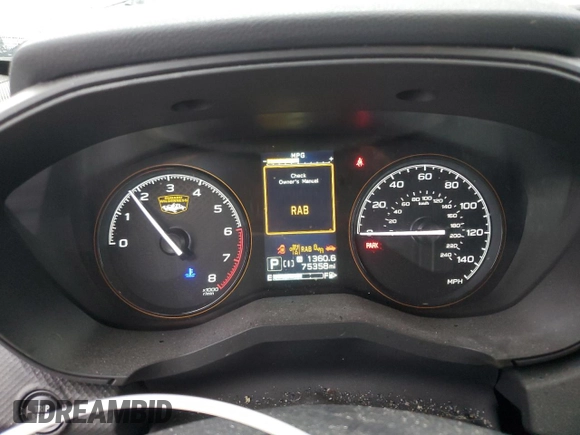 2023 Subaru Forester Wilderness with VIN JF2SKAMC4PH417969, listed as a Copart auction lot 43445735 with 75,358 mi miles and Salvage Title. Bid and sale history available at carsss.com. Image 9.