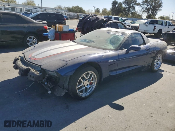 2004 Chevrolet Corvette Z06 with VIN 1G1YY12S745127491, listed as a Copart auction lot 76526834 with 70,782 mi miles and Salvage Title. Bid and sale history available at carsss.com. Image 1.