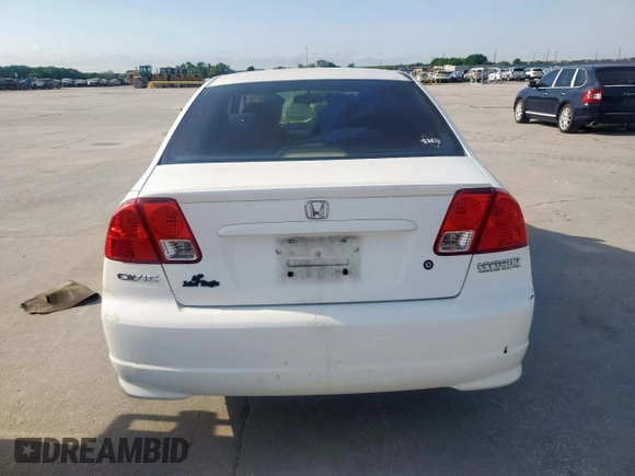 2004 Honda Civic with VIN JHMES96694S020272, listed as a Copart auction lot 52833095 with 101,325 mi miles and Clean Title. Bid and sale history available at DreamBid. Image 6.