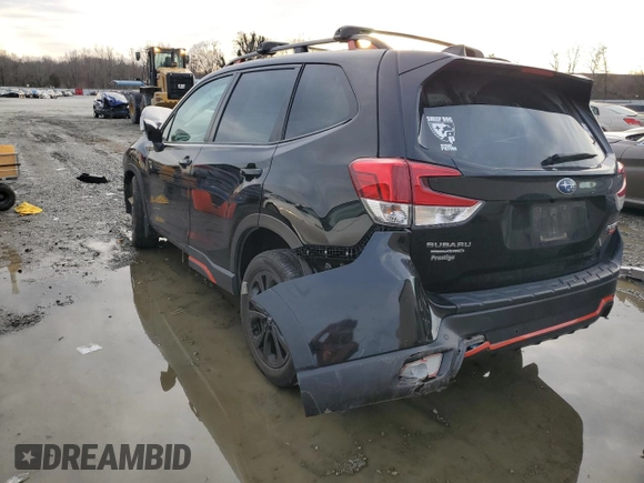 2023 Subaru Forester Sport with VIN JF2SKAJC3PH535175, listed as a Copart auction lot 45330115 with 45,258 mi miles and Salvage Title. Bid and sale history available at carsss.com. Image 2.