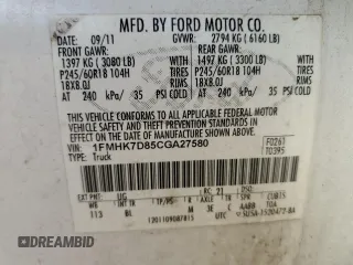 2012 Ford Explorer XLT z VIN 1FMHK7D85CGA27580, wystawiony jako Copart lot #55225325 z przebiegiem 196 446 mil mil oraz Szkoda całkowita • Salvage title. Historia ofert i sprzedaży dostępna na DreamBid. Obrazek 14.