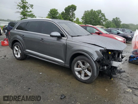 2021 Audi Q7 Premium with VIN WA1AJAF73MD023311, listed as a Copart auction lot 57396725 with 94,655 mi miles and Salvage title. Bid and sale history available at DreamBid. Image 4.