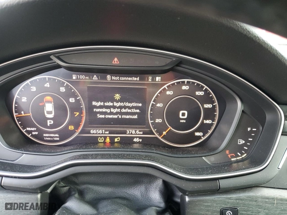 2018 Audi A5 Sportback Premium Plus with VIN WAUENCF51JA007947, listed as a Copart auction lot 42394115 with 66,561 mi miles and Non Repairable. Bid and sale history available at carsss.com. Image 9.
