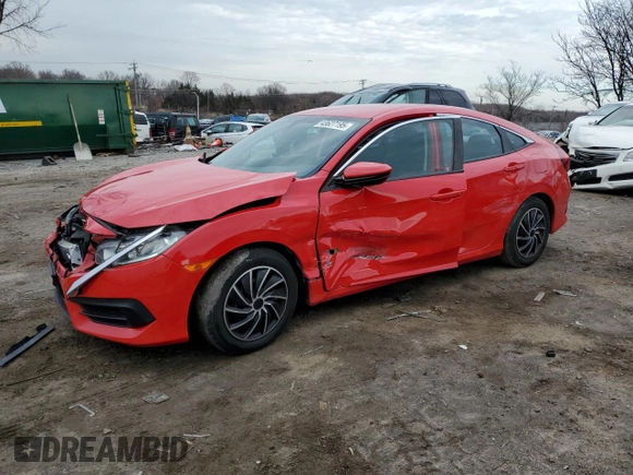 2017 Honda Civic Sedan LX with VIN 2HGFC2F57HH534766, listed as a Copart auction lot 43627195 with 102,586 mi miles and Salvage Title. Bid and sale history available at carsss.com. Image 1.