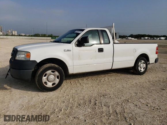 2008 Ford F-150 XL with VIN 1FTRF12228KF06584, listed as a Copart auction lot 51253315 with 128,244 mi miles and Salvage Title. Bid and sale history available at carsss.com. Image 1.