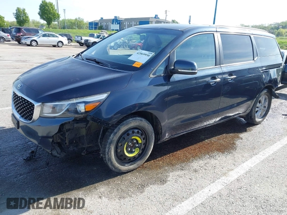 2017 Kia Sedona LX with VIN KNDMB5C19H6247894, listed as a IAAI auction lot 42069958 with 159,543 mi miles and . Bid and sale history available at DreamBid. Image 2.