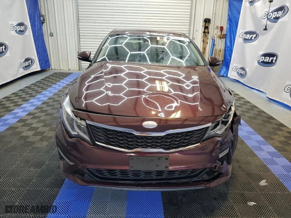 2019 Kia Optima LX with VIN 5XXGT4L34KG325562, listed as a Copart auction lot 46600864 with 104,262 mi miles and Clean Title. Bid and sale history available at carsss.com. Image 5.
