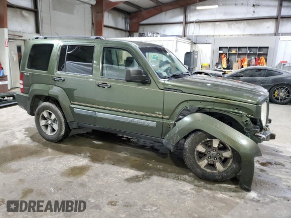 2008 Jeep Liberty Sport with VIN 1J8GN28K48W248741, listed as a Copart auction lot 82758273 with 239,393 mi miles and Clean Title. Bid and sale history available at carsss.com. Image 4.