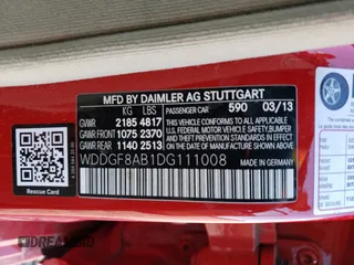 2013 Mercedes-Benz C 300 Sport with VIN WDDGF8AB1DG111008, listed as a Copart auction lot 50840715 with 86,659 mi miles and Salvage Title. Bid and sale history available at DreamBid. Image 15.