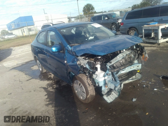 2022 Mitsubishi Mirage ES with VIN ML32FUFJ7NHF08625, listed as a IAAI auction lot 41841144 with 5,956 mi miles and . Bid and sale history available at DreamBid. Image 1.