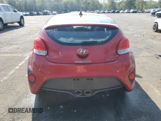 2016 Hyundai Veloster Turbo with VIN KMHTC6AE7GU262145, listed as a Copart auction lot 51283105 with Not provided miles and Salvage title. Bid and sale history available at DreamBid. Image 6.