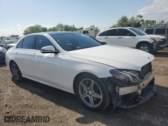 2017 Mercedes-Benz E 300 Luxury with VIN WDDZF4JB6HA051382, listed as a Copart auction lot 53964445 with 107,505 mi miles and Salvage Title. Bid and sale history available at DreamBid. Image 4.