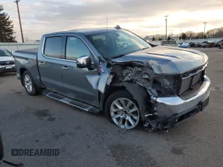 2020 Chevrolet Silverado 1500 LTZ with VIN 1GCUYGEL3LZ259149, listed as a Copart auction lot 86646244 with 84,499 mi miles and Salvage Title. Bid and sale history available at DreamBid. Image 4.