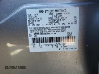 2020 Ford Edge SE с VIN 2FMPK3G98LBB25731, выставлен на аукционе Copart как лот 56233455 с пробегом 34 290 миль миль и Списание • Salvage title. История ставок и продаж доступна на DreamBid. Изображение 13.