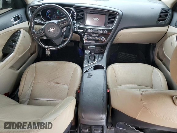 2014 Kia Optima Hybrid EX with VIN KNAGN4AD1E5073961, listed as a Copart auction lot 76757104 with 99,971 mi miles and Clean Title. Bid and sale history available at carsss.com. Image 8.