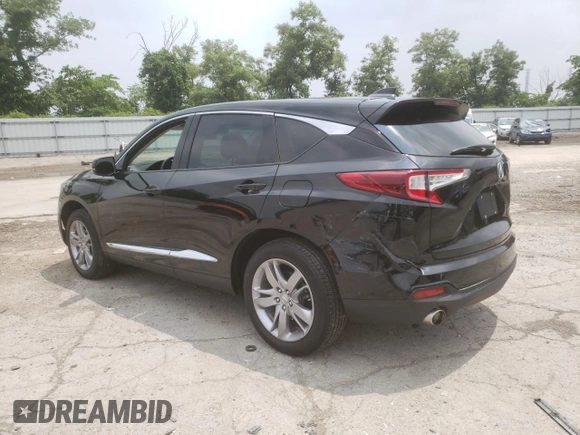 2021 Acura RDX w/Advance Package with VIN 5J8TC2H74ML044932, listed as a Copart auction lot 58003913 with 49,339 mi miles. Bid and sale history available at carsss.com. Image 2.