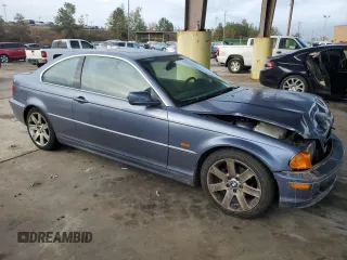 2000 BMW 3 Series 323Ci with VIN WBABM3345YJN62203, listed as a Copart auction lot 78399424 with 150,913 mi miles and Salvage Title. Bid and sale history available at DreamBid. Image 4.
