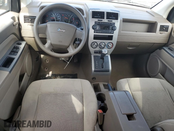 2007 Jeep Compass Sport with VIN 1J8FT47W87D118537, listed as a Copart auction lot 43127625 with 166,631 mi miles and Salvage Title. Bid and sale history available at carsss.com. Image 8.